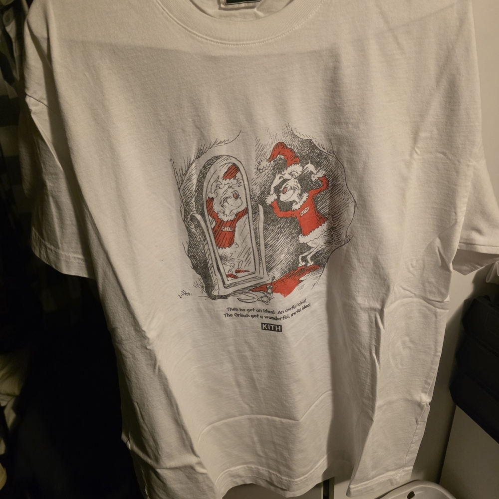 Kith White How The Grinch Stole Kithmas T-Shirt